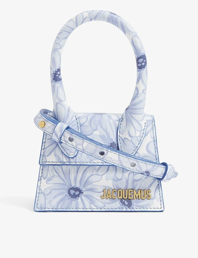 Jacquemus Le Chiquito Mini Leather Top Handle Bag In Print+pink+checked