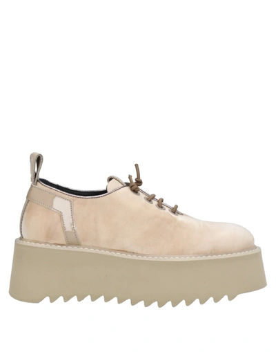 Bruno Bordese Lace-up Shoes In Beige