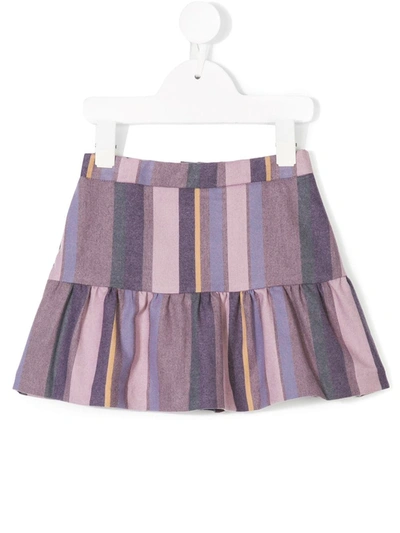Knot Kids' Art Stripes Skirt In Pink