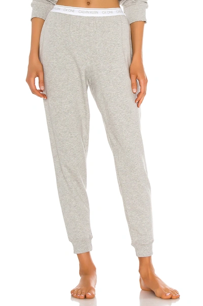 Calvin Klein Underwear Ck One French Terry Jogger Lounge Pants In Grey Heather