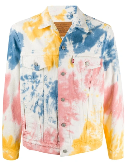 Levi's Levis Multicolor Vintage Fit Trucker Denim Jacket In White