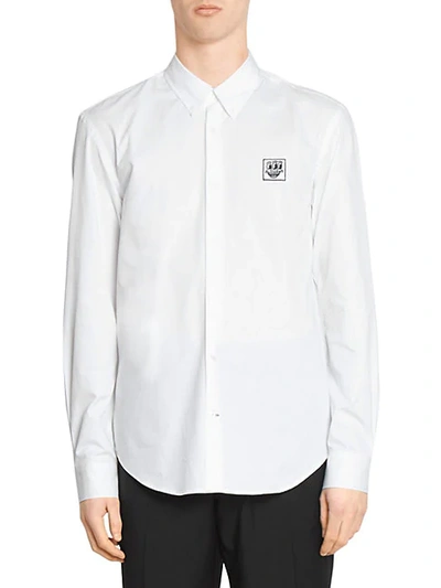 Etudes Studio X Keith Haring Cotton Regular Fit Patch Shirt In White