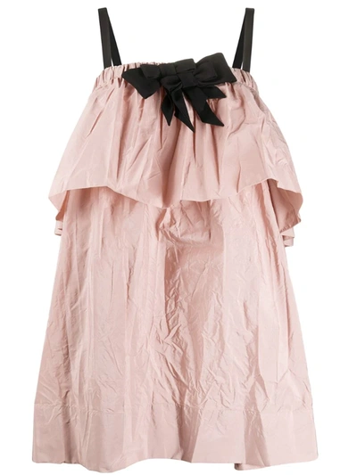 N°21 Dress With Bow On The Collar In Pink