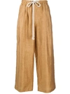 Incotex Straight-leg Cropped Trousers In Marrone