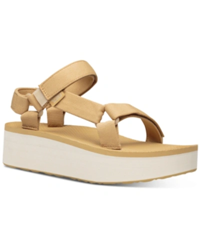 Teva Women's Flatform Universal Sandals Women's Shoes In Lark Tan