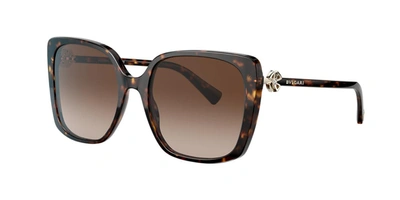 Bulgari Bvlgari Woman Sunglasses Bv8225b In Brown Gradient