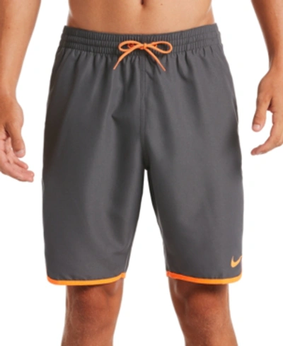 Nike Men's Diverge 9" Volley Swim Shorts In Total Orange