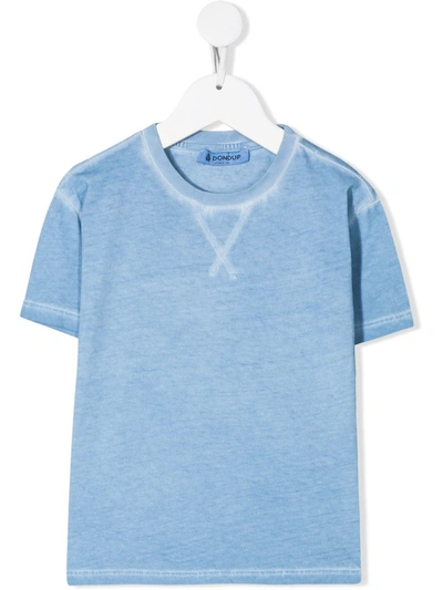 Dondup Kids' Faded Effect T-shirt In Blue