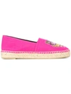 Kenzo Tiger Cotton Espadrilles In Pink