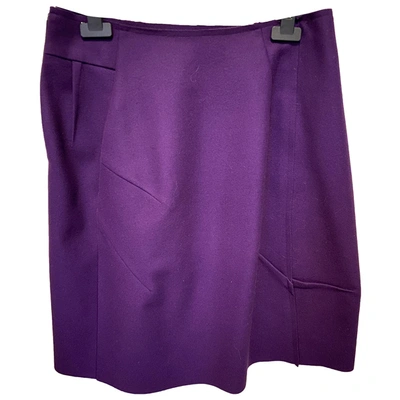 Pre-owned Marni Wool Skirt In Purple