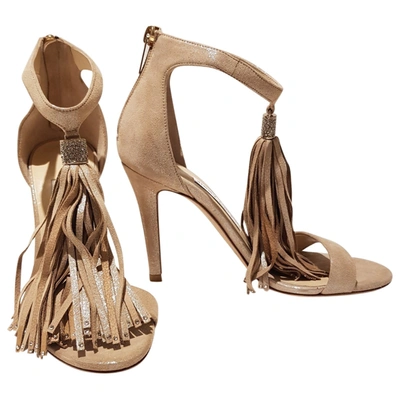 Pre-owned Jimmy Choo Sandals In Gold