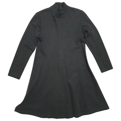 Pre-owned Barbara Bui Wool Mid-length Dress In Grey