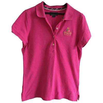 Pre-owned Polo Ralph Lauren Pink Cotton Top