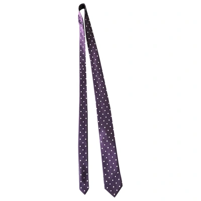 Pre-owned Nina Ricci Silk Tie In Purple