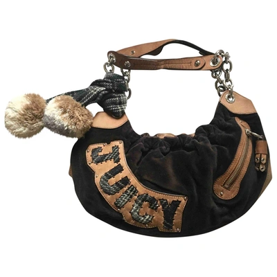 Pre-owned Juicy Couture Velvet Handbag In Brown