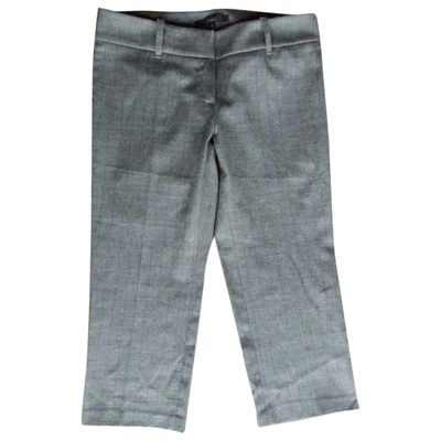 Pre-owned Elisabetta Franchi Wool Short Pants In Grey