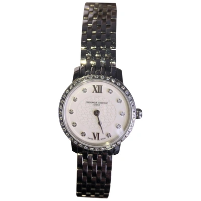 Pre-owned Frederique Constant Slimline Petit Modèle Watch In Silver