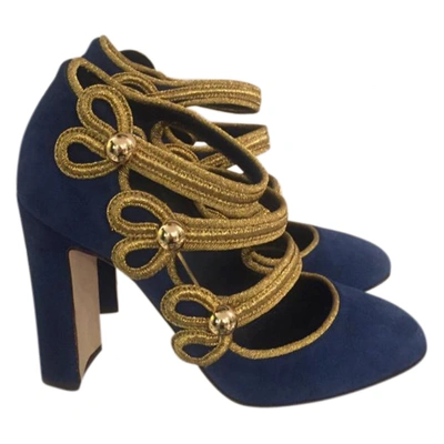 Pre-owned Dolce & Gabbana Heels In Blue