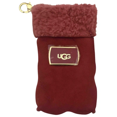 Pre-owned Ugg Shearling Purse In Pink