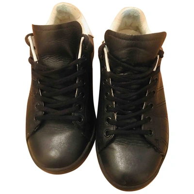 Pre-owned Isabel Marant Bart Leather Trainers In Black