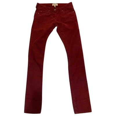 Pre-owned Isabel Marant Étoile Slim Jeans In Red