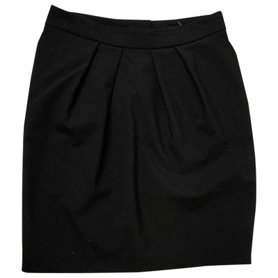 Pre-owned Maje Mini Skirt In Black