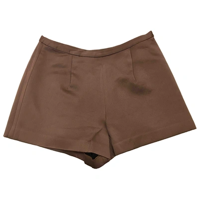 Pre-owned Kate Spade Gold Synthetic Shorts