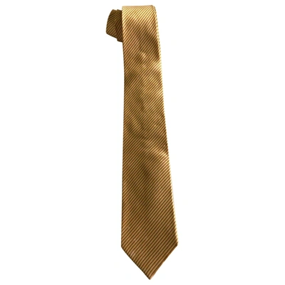 Pre-owned Altea Silk Tie In Yellow