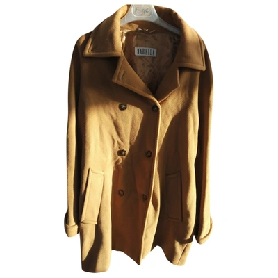 Pre-owned Marella Cashmere Coat In Camel
