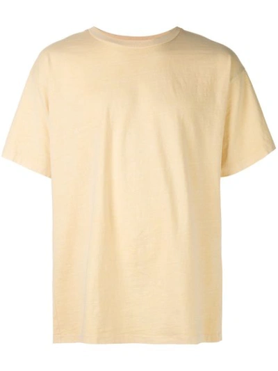 John Elliott Anti Expo Slub Cotton-jersey T-shirt In Yellow