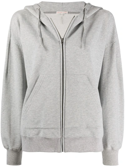 Filippa-k Soft Sport Loose-fit Zip-up Hoodie In Grey