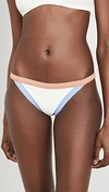 L*space Vacay Classic Bikini Bottom In Cream/peri Blue/chestnut