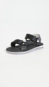 Melissa Papete + Rider Sandals In Black/white