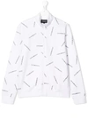Emporio Armani Teen Sweatshirtjacke In White