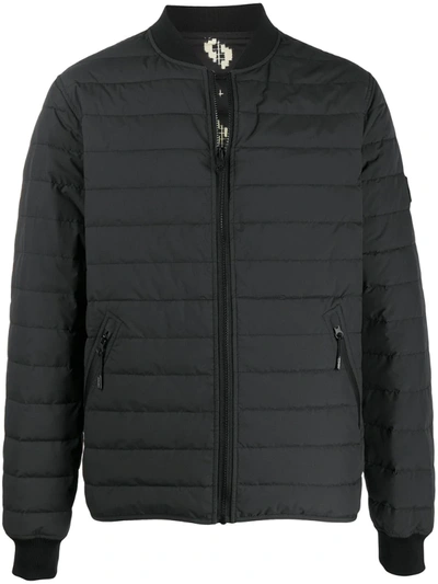 Kenzo Reversible Down Bomber Jacket In Black beige ModeSens