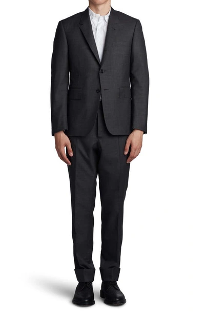 Thom Browne Regular Fit Wool Twill Suit In Black