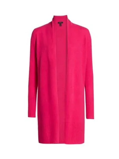 Saks Fifth Avenue Collection Cashmere Duster In Cosmos Rose Combo