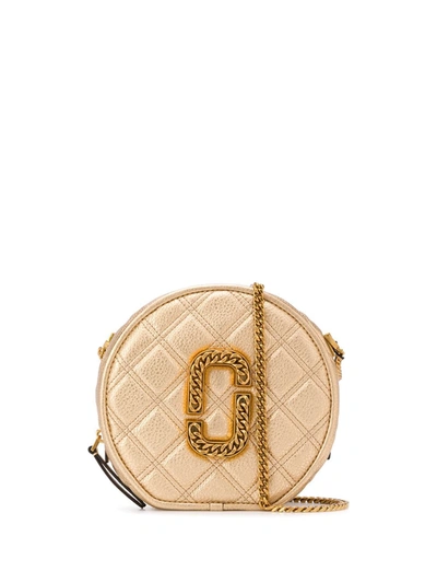Marc Jacobs The Status Metallic Leather Shoulder Bag In Gold