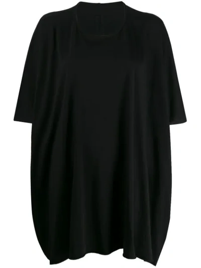 Rick Owens Drkshdw Long Shortsleeved T-shirt In Black