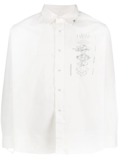 C2h4 Matrix Of Consciousness Printed Shirt In White