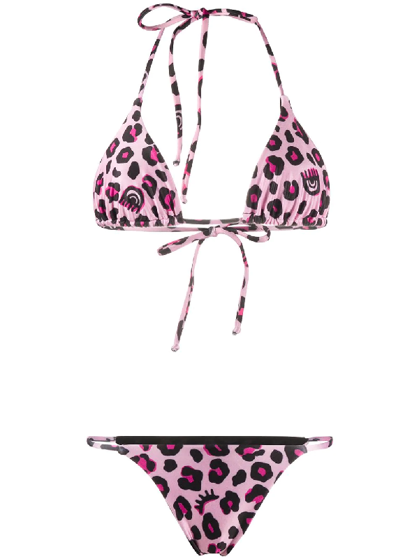 pink triangle bikini