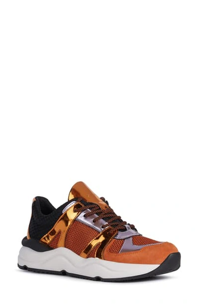 Geox Topazio Sneaker In Orange/ Dark Orange | ModeSens