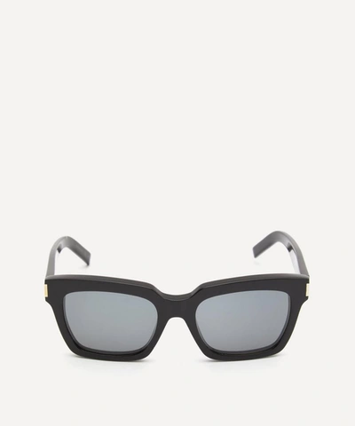 Saint Laurent Thick Square-frame Acetate Sunglasses In Black
