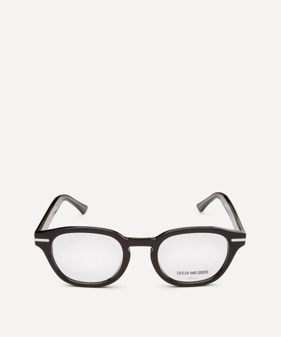 Cutler And Gross 1356-01 Round-frame Optical Glasses In Black