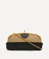 Marni Wide Coin Purse Cross-body Bag In Cord And Black