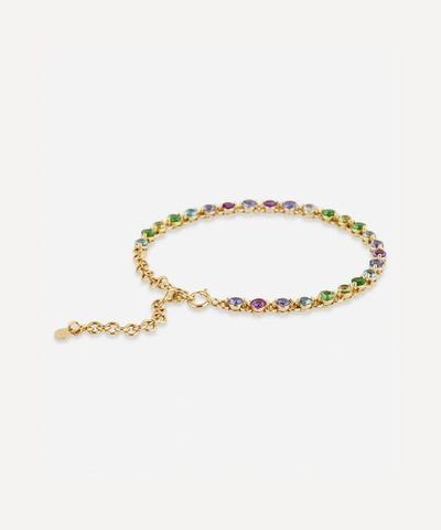 Dinny Hall 14ct Gold Shuga Multi-stone Ombre Tennis Bracelet