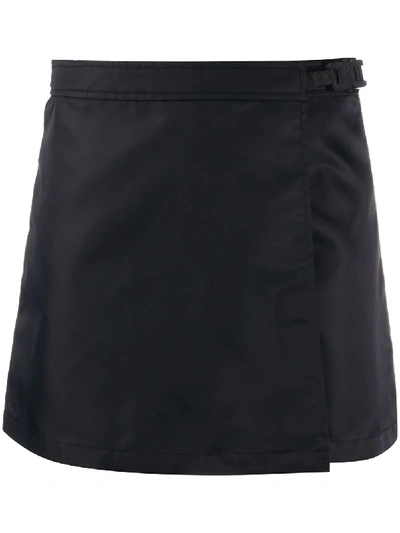 Alyx Buckle-fastening Wrap Skirt In Black
