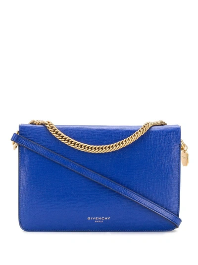 Givenchy Two-tone Shoulder Bag In Blue