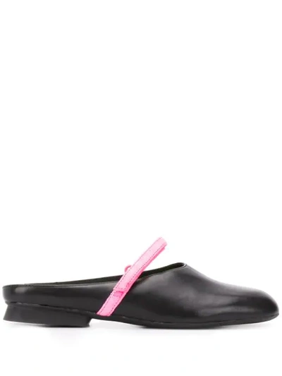 Camper Twins Slip-on Shoes In Black