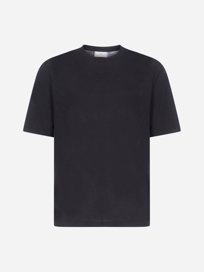 Ami Alexandre Mattiussi T-shirt In Cotone Con Logo In Black